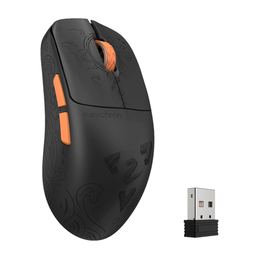 Keychron G3-Z1 8K Ultra Light Wireless Mouse (BT/2.4GHz/Wired) - Black