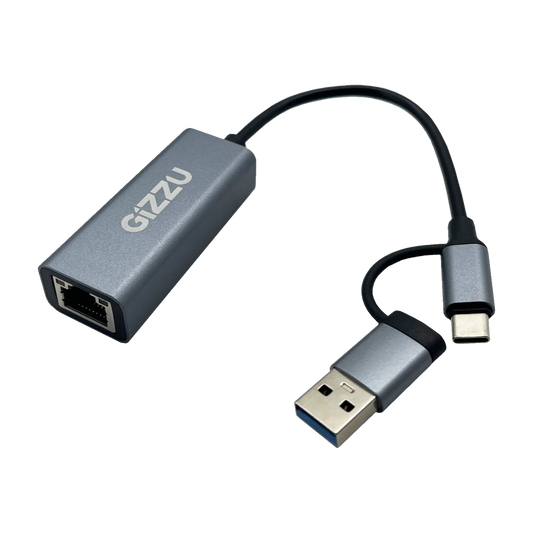 Gizzu High Speed Type-C/A to Gigabit Adapter Poly