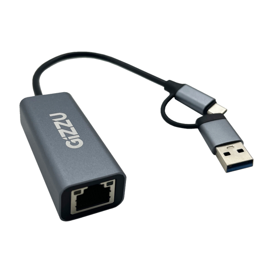 Gizzu High Speed Type-C/A to Gigabit Adapter Poly