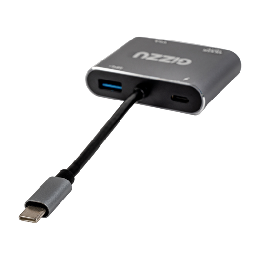 Gizzu Type-C to VGA | 4K HDMI | USB3.0 | PD