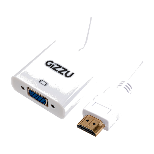 Gizzu 1080P HDMI to VGA with Audio Adapter Poly