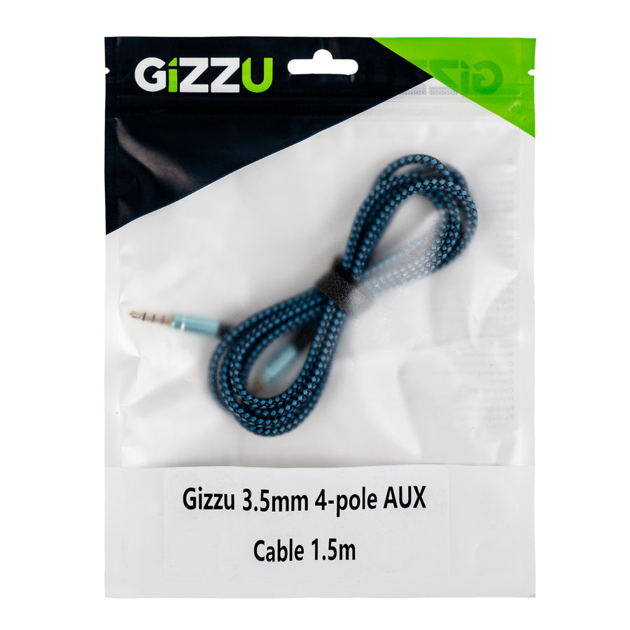 Gizzu 3.5mm 4-Pole 1.5m Audio Cable Poly