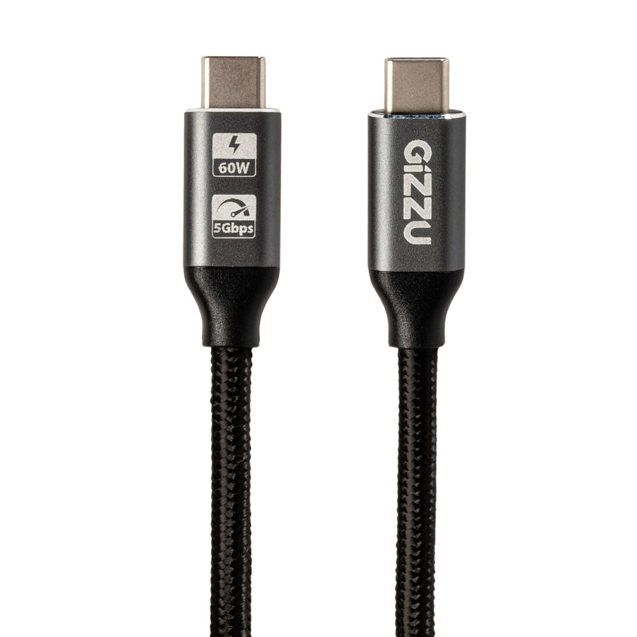 Gizzu Type-C 3.2 to Type-C 5Gbps 60W Cable 2M Poly