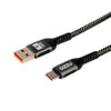 Gizzu USB-A 2.0 to Type-C 480Mps 66W Cable 1M Poly