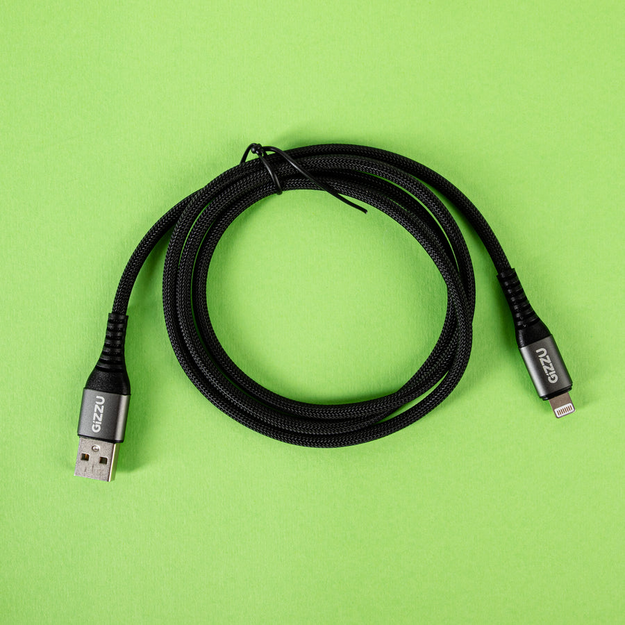 Gizzu USB-A to Lightning 12W Cable 1M Poly