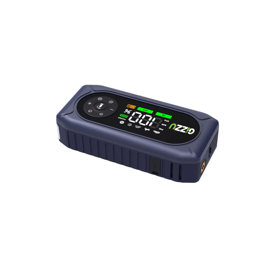 Gizzu 1000A 4-in-1 Jump Starter with Air Compressor 10400mAh - Black