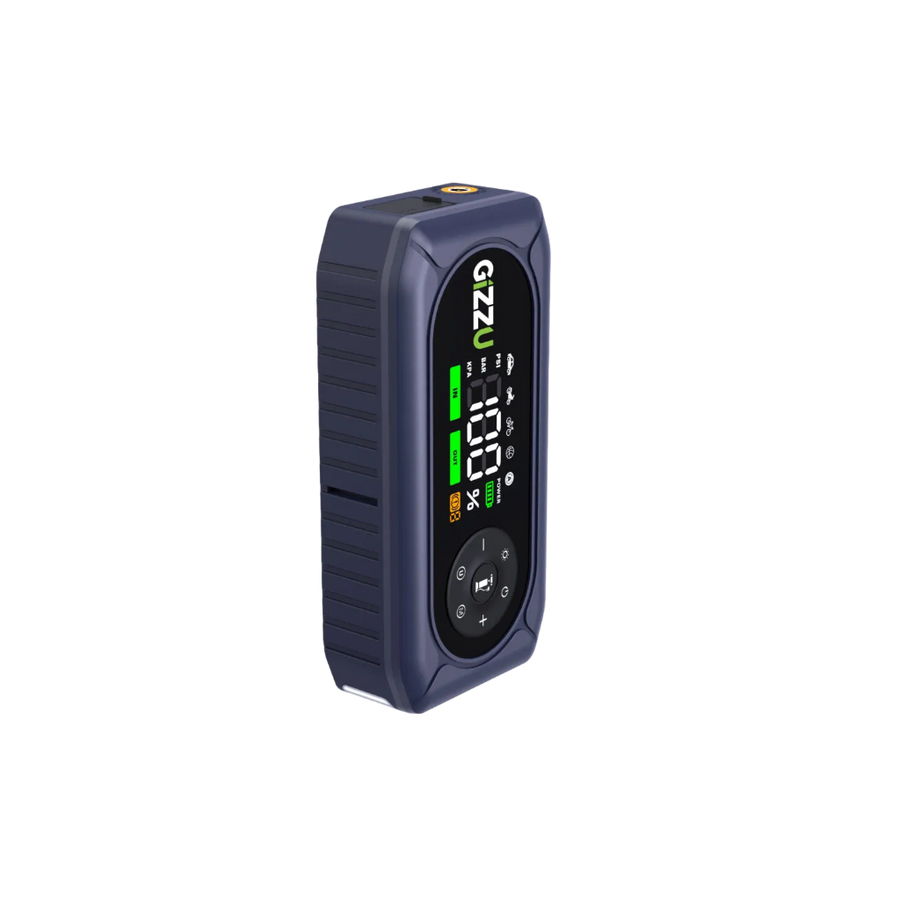Gizzu 1000A 4-in-1 Jump Starter with Air Compressor 10400mAh - Black
