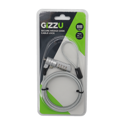 Gizzu 1.8m Wedge Combination Lock Security Cable
