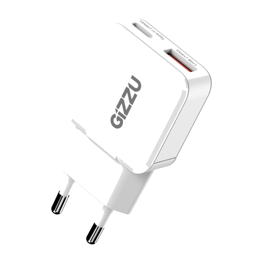 Gizzu 2-Port 30W GaN Wall Charger