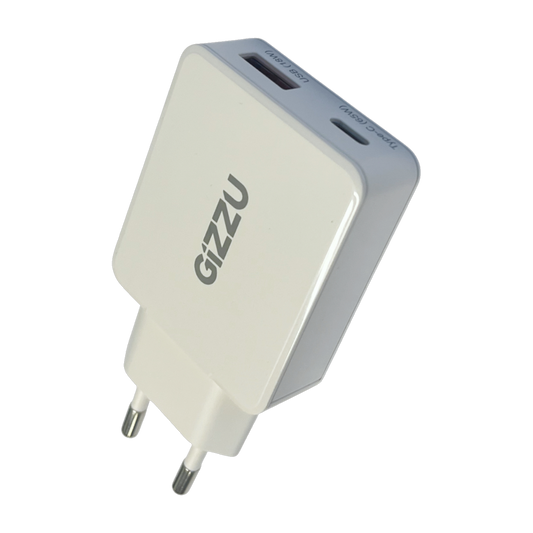 Gizzu 2-Port 65W GaN Wall Charger