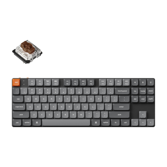 Keychron K1 MAX TKL 80% Brown Hot-Swap Low Profile Gat RGB Wireless KB