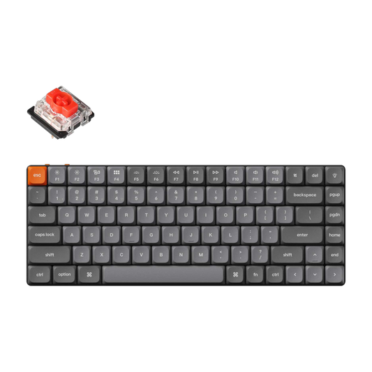 Keychron K3 Max 75% Red Switches Hot-Swap Gateron low profile RGB Wireless Keyboard