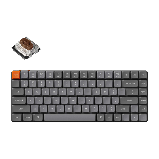 Keychron K3 Max 75% Brown Switches Hot-Swap Gateron low profile RGB Wireless Keyboard