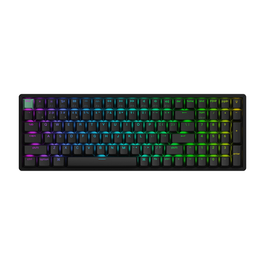Keychron K4 HE 96% Magnetic Switch Hot-Swap Gateron Dbl-Rail Nebula Switch RGB Wireless Keyboard - Black (Al)