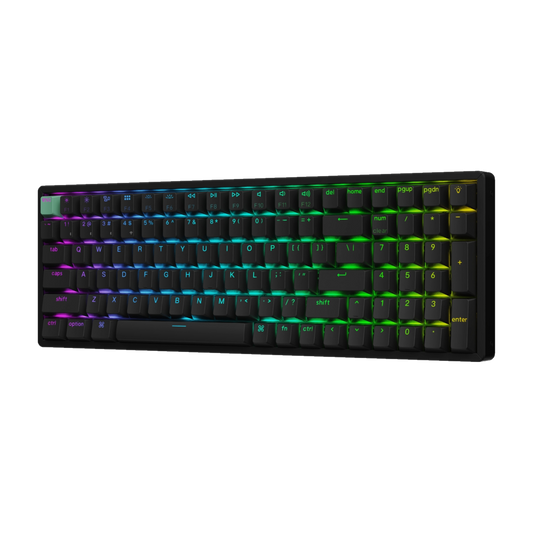 Keychron K4 HE 96% Magnetic Switch Hot-Swap Gateron Dbl-Rail Nebula Switch RGB Wireless Keyboard - Black (Al)