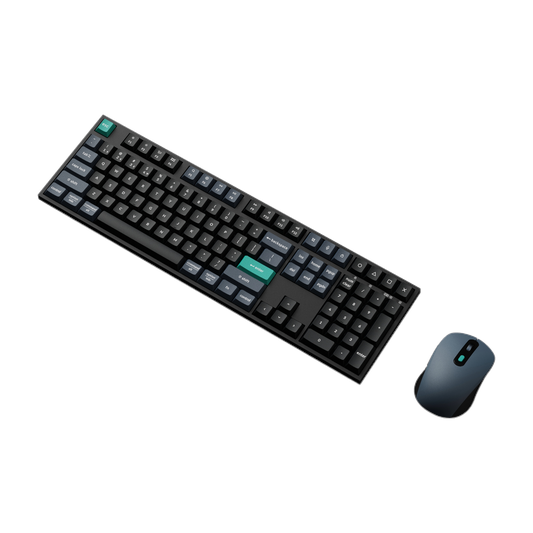 Keychron B36 100% Layout Keyboard and BM25 Mouse Wireless Combo - Black Green
