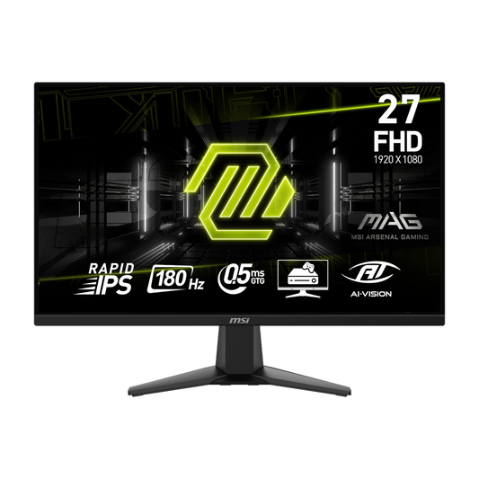 MSI MAG 275F 27" Gaming Monitor 1920 x 1080 (FHD) Rapid IPS 180Hz 0.5ms