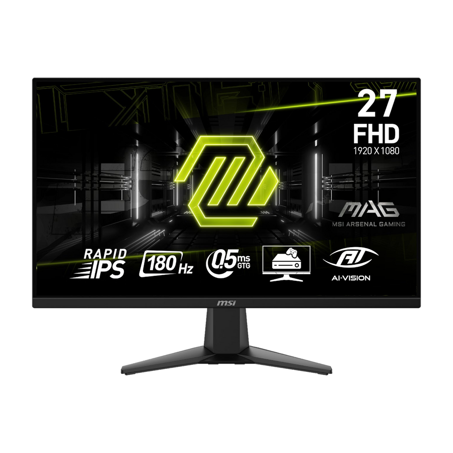 MSI MAG 275F 27" Gaming Monitor 1920 x 1080 (FHD) Rapid IPS 180Hz 0.5ms