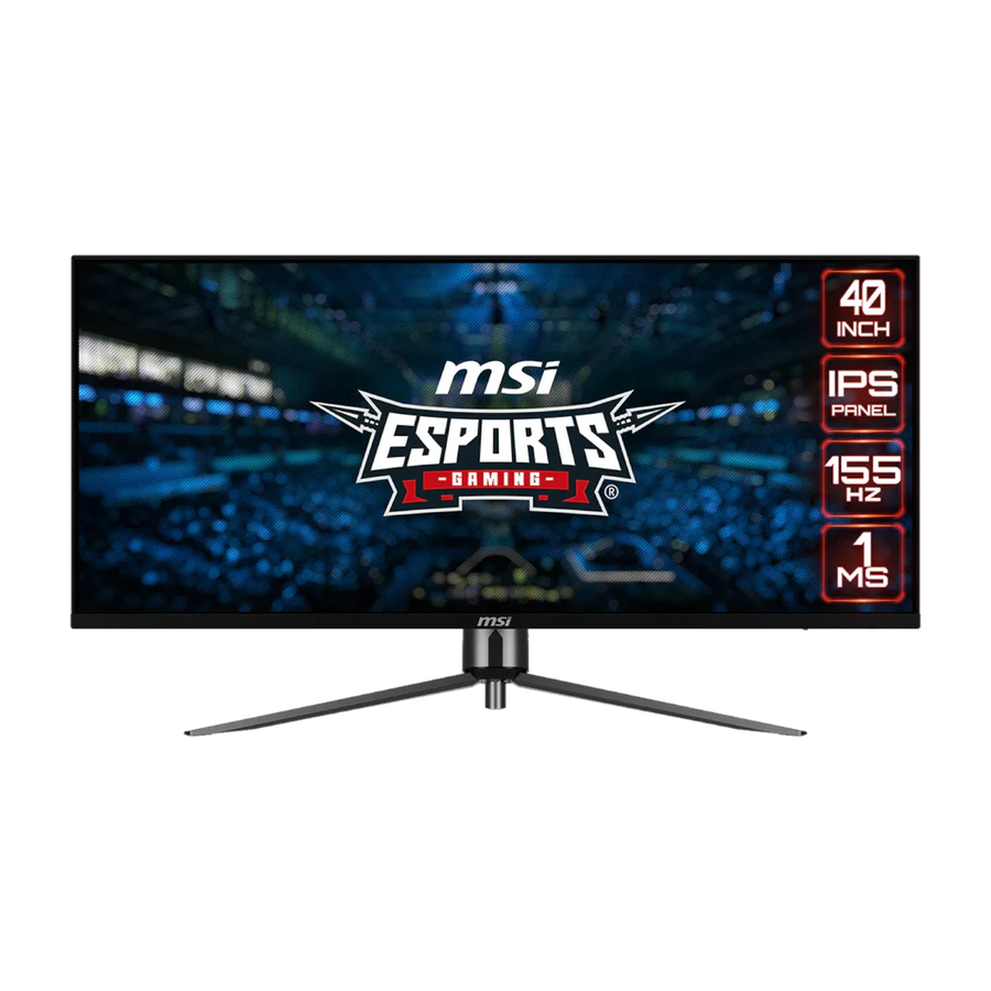 MSI MAG401QR Gaming Monitor 3440x1440 (UWQHD) IPS 1ms 155Hz Adapative Sync