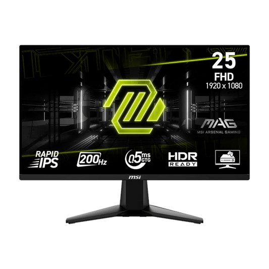 MSI MAG 255F X24 Gaming Monitor 1920x1080 (HD) Rapid IPS 0.5ms 200Hz Adapative Sync