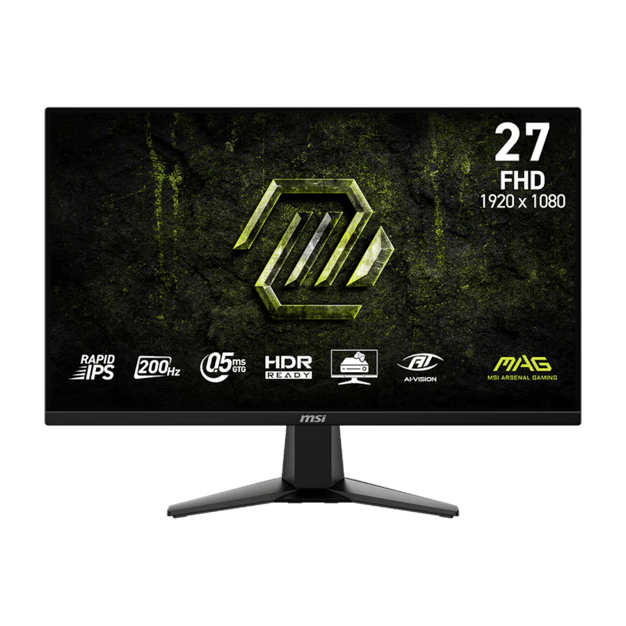 MSI MAG 275F E20 Gaming Monitor 1920x1080 (HD) Rapid IPS 0.5ms 200Hz Adapative Sync