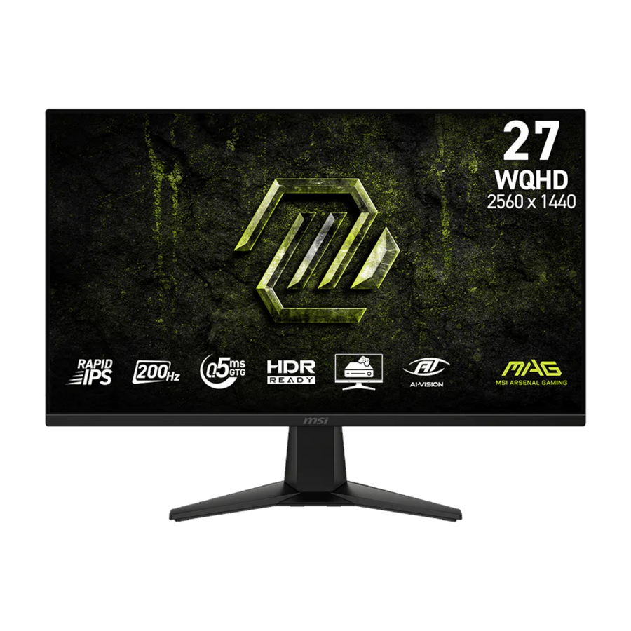MSI MAG 275QF E20 Gaming Monitor 2560x1440 (WQHD) Rapid IPS 0.5ms 200Hz Adapative Sync