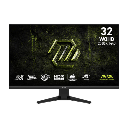 MSI MAG 325QF E18V Gaming Monitor 2560x1440 (WQHD) Rapid VA 0.5ms 180Hz Adapative Sync