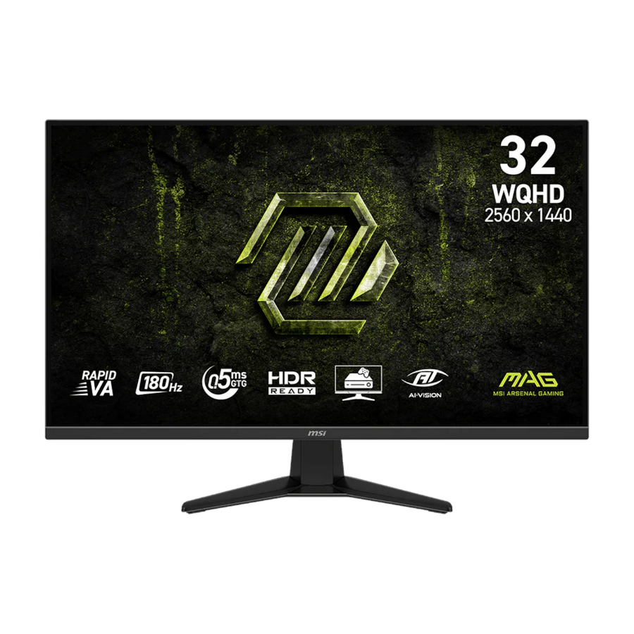 MSI MAG 325QF E18V Gaming Monitor 2560x1440 (WQHD) Rapid VA 0.5ms 180Hz Adapative Sync