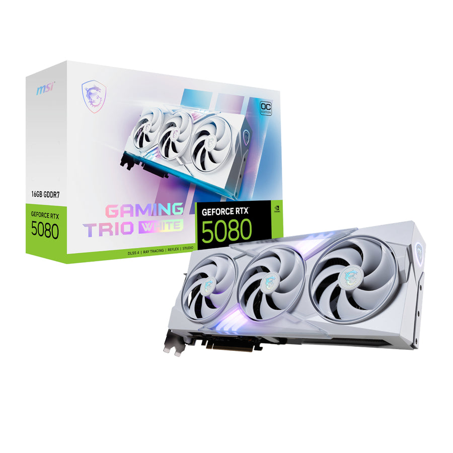 MSI Nvidia GeForce RTX 5080 GAMING TRIO OC 16GB GDDR7 Graphics Card