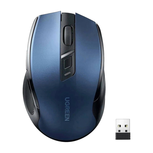 UGREEN Ergonomic Wireless Mouse (2.4G) - Blue