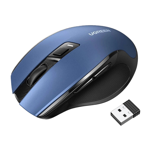 UGREEN Ergonomic Wireless Mouse (2.4G) - Blue