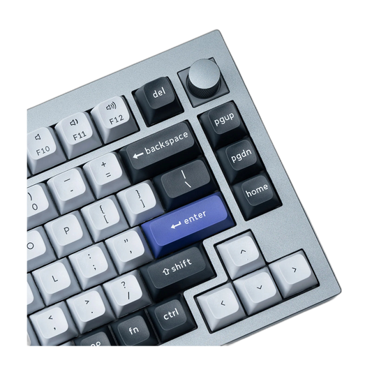 Keychron double Shot KSA PBT Full Keycap Set - Gray and Silver