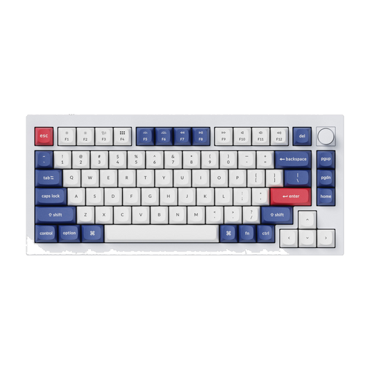 Keychron double shot PBT OSA keycap set - Blue and White