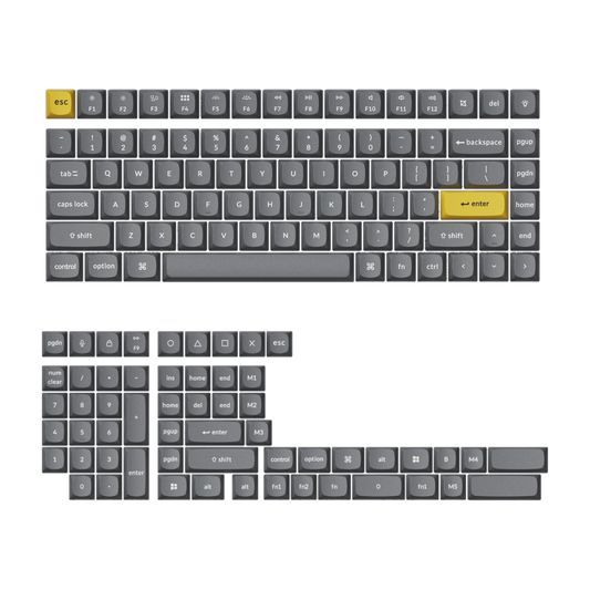 Keychron OSA PBT Full Keycap Set - Dark Grey
