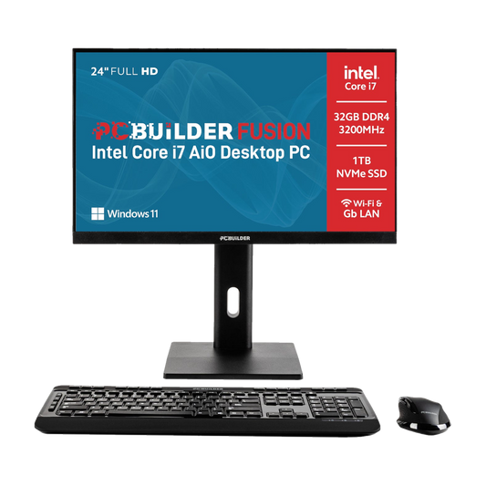 PCBuilder Fusion AIO 24" i7 14th Gen 32G 1TB Win 11 home
