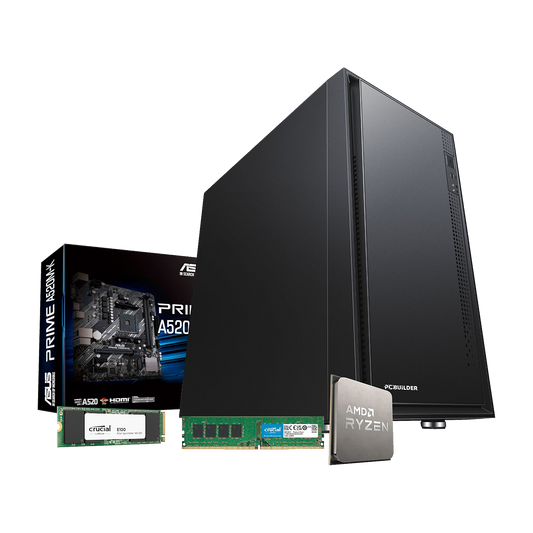 PCBuilder AMD Ryzen 5 3400G Home Master Windows 11 Desktop PC