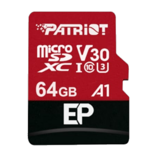 Patriot EP V30 A1 64GB Micro SDXC Card + Adapter