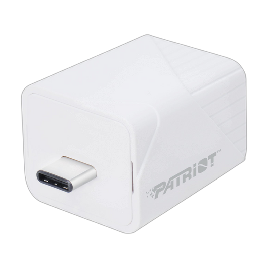 Patriot iLuxe Cube 128GB Type-C Smart Backup Solution - White