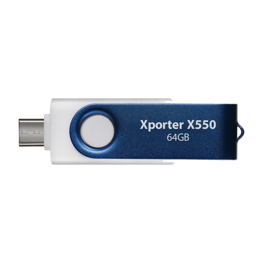 Patriot XPORTER X550 64GB USB 3.2 GEN 1 Swing Type-A+C BW