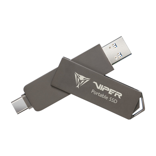 Patriot PVP30 1TB Duo Compact External Portable SSD (Cable Free)