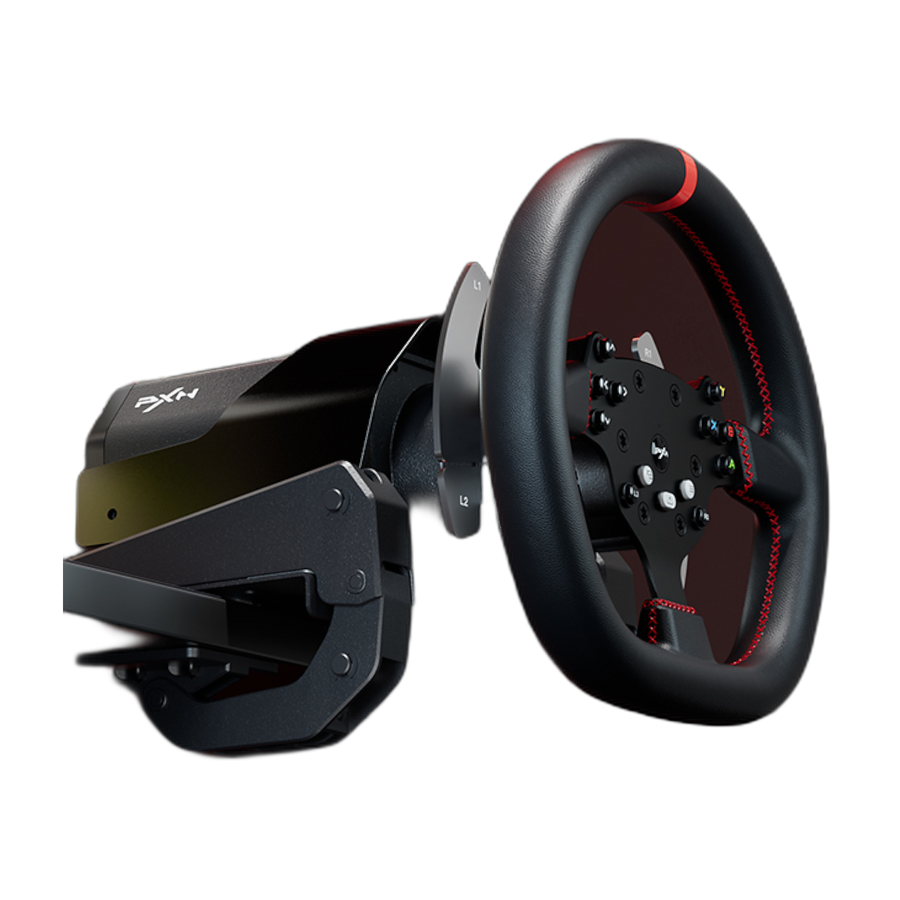 PXN V10 270/900 degree 3.2nm Direct Drive steering wheel with 2-pedals/shifter