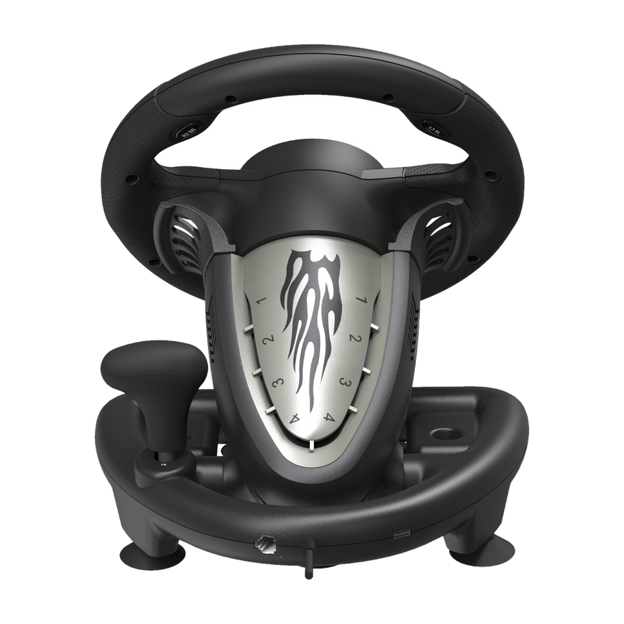 PXN V3 Pro 180 degree vibration steering wheel with 2-pedals (black)