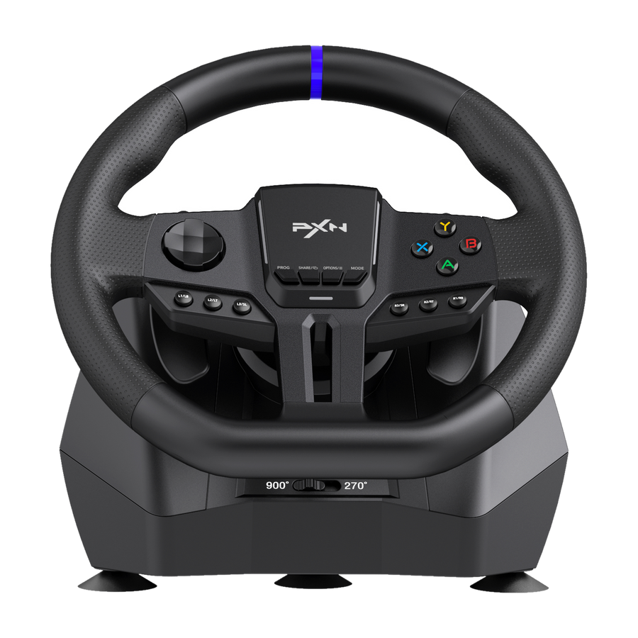 PXN V900 Gen2 270/900 degree vibration steering wheel with 2-pedals