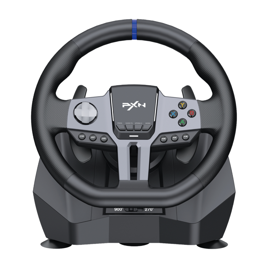 PXN V9 Gen2 270/900 degree vibration steering wheel with 3-pedals/6+R shifter