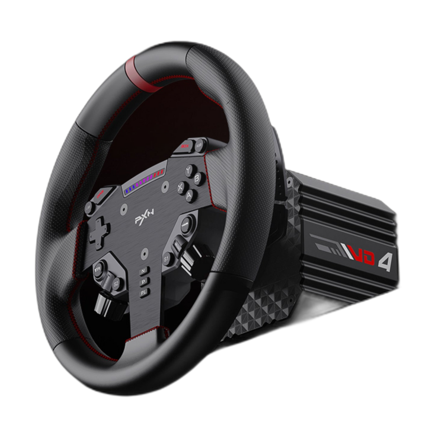 PXN VD4 Direct Drive Bundle 4nm FFB, W AS Steering Wheel, PD HM 2 Pedals (PD HM Brake&Throttle), and Z8 table clamp