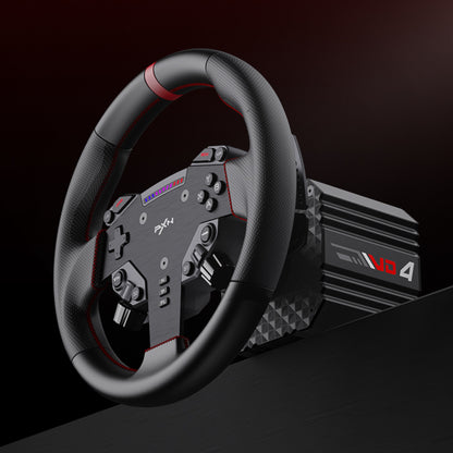 PXN VD4 Direct Drive Bundle 4nm FFB, W AS Steering Wheel, PD HM 2 Pedals (PD HM Brake&Throttle), and Z8 table clamp