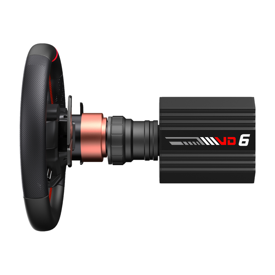 PXN VD6 Direct Drive Bundle 6nm FFB, W AS Steering Wheel, PD HM 2 Pedals (PD HM Brake&Throttle), and Z9 table clamp