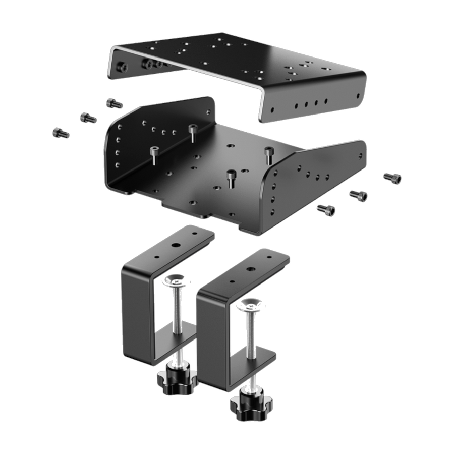 PXN VD6 Direct Drive Bundle 6nm FFB, W AS Steering Wheel, PD HM 2 Pedals (PD HM Brake&Throttle), and Z9 table clamp