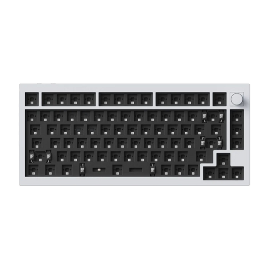 Keychron Q1 HE 75% Full Assembled  Magnetic Switch Hot-Swap Gateron DBL-Rail Nebula Switch RGB Wireless Keyboard - White