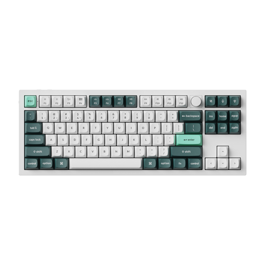 keychron Q3 HE ANSI 80% TKL 87 Key Shell White0SA Full Assembled Knob Magnetic Switch RGB Hot-Swap Gateron Double-Rail Magnetic Nebula Switch Wireless / Wired / 2.4GHz Normal Profile QMK Custom Keyboard